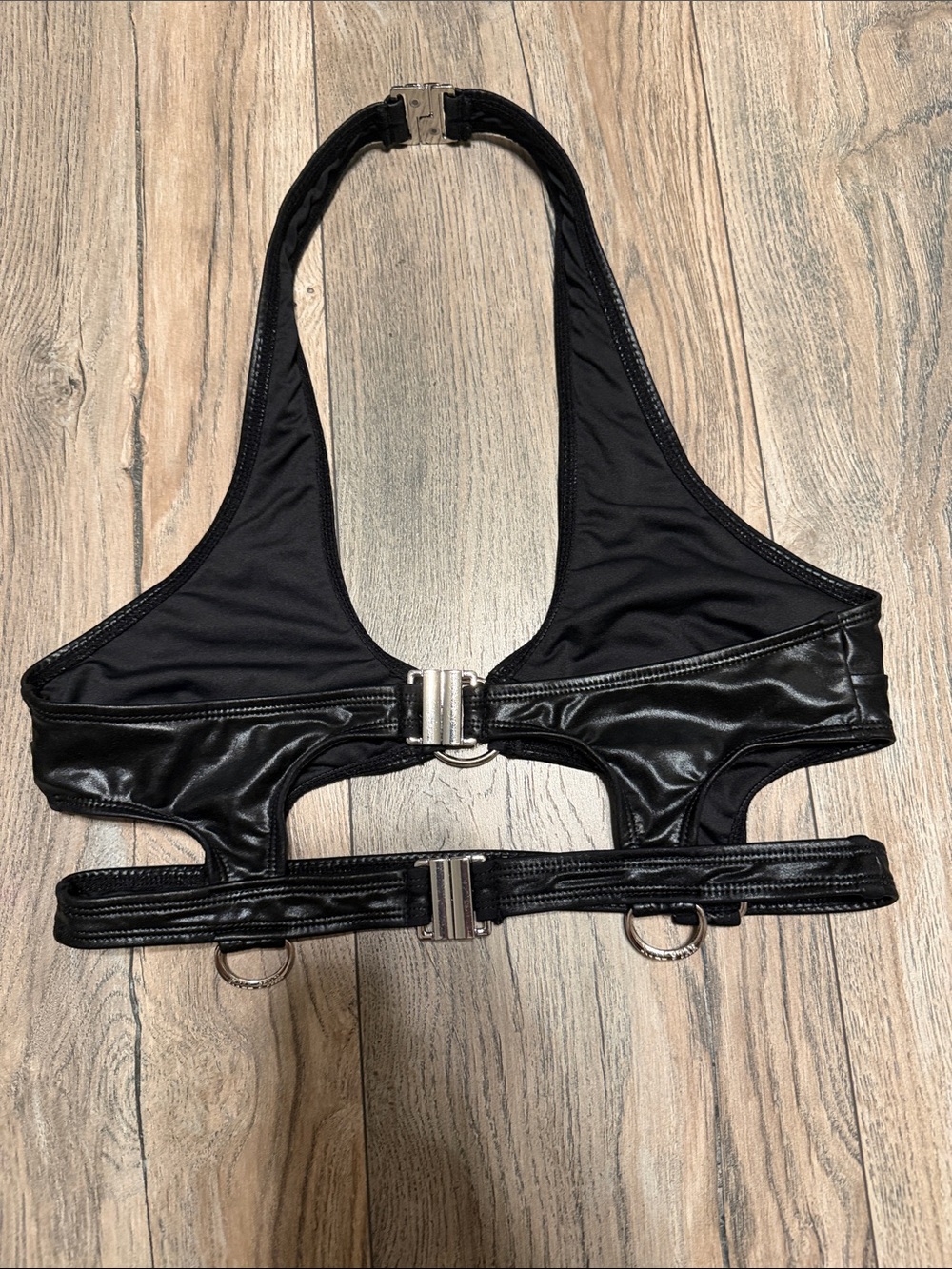 Killstar Black Halter Crop Top - Picture 4 of 5
